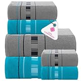 Casa Copenhagen X Lines Juego de Toallas 600 g/m² para hoteles, spas,...