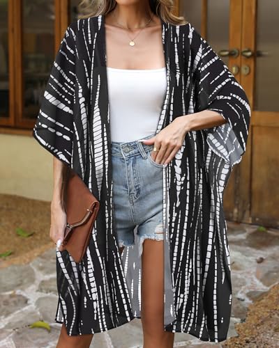 Image of Swimsuit Coverups for Women Sarong Beach Bikini Wrap Sheer Short Skirt Chiffon Scarf for Swimwear