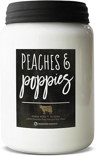 Miniatura 55 de Milkhouse Candle Company - Autumn Orchard - Velas de cera de abeja y soja de 26 onzas - Colección Farmhouse - 100% natural, sin parafina, con aceite