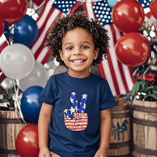 Boys 4th of July Shirts Kids American Flag T-Shirt Toddler Girls Patriotic Tops Tee Independence Day Clothes 20253