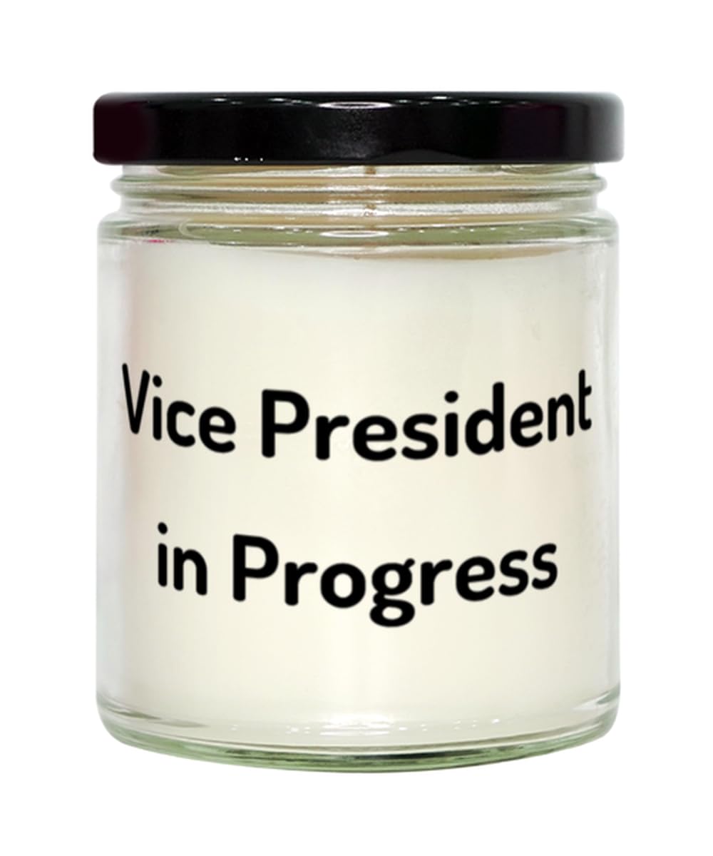 Mugart Vice President in Progress Scent Candle, Vice President Present from Friends, Cute for Colleagues, 9oz