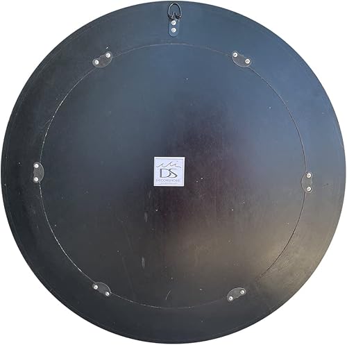 Miniatura 7 de Espejo redondo de mosaico, espejo de tocador de baño de vidrio agrietado, espejo de mosaico decorativo de 24 pulgadas, espejo de pared con marco de