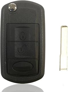Replacement Folding 3 Button Remote Flip Car Key Case Styling Shell for Land R0VER Range R0ver Sport LR3 Discovery (with HU101 Blade)