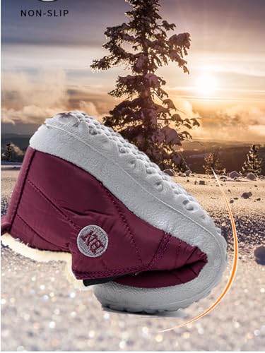LELEBEAR Vyral Waterproof Winter Boots,Womens Winter Snow Boots Fur Lined Warm Shoes Ankle Boots Slip on3