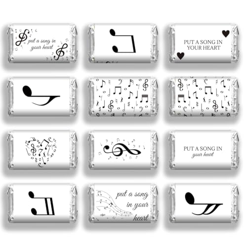 Étiquettes autocollantes note de musique arricraft pour sachets cadeaux invités