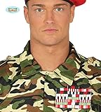 Guirca Soldaten Auszeichnung Rangabzeichen Kennung Erwachsene Karneval Fasching Party Rocker Biker