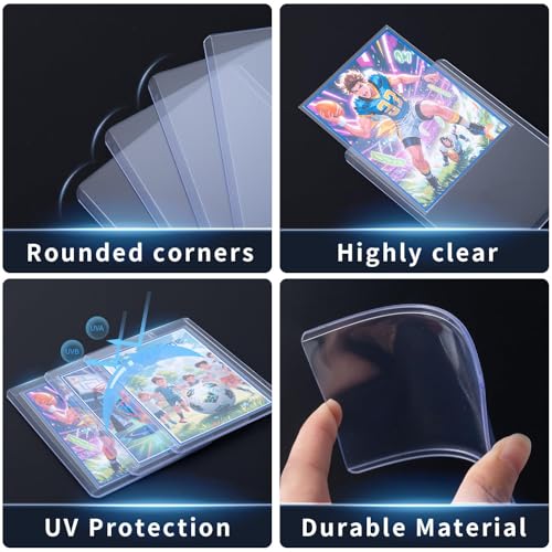 TRUGQ 400 Card Sleeves Top Loads for Cards,3