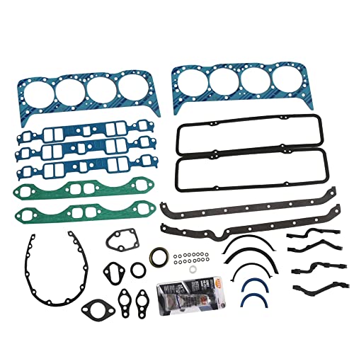 Image of Partsflow Full Engine Gasket Set OE#KS2600, 260-1000, 260-1045 | Compatible With Buick Century Skylark, Chevy C10 C20 Caprice,Olds V8,Small Block Chevy 283 - 350 5.7L V8 1955-1980