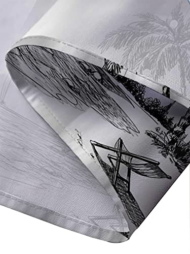 Hawaiian Shirts for Men Loose Short Sleeve Mens Beach Shirts Resort Casual Shirts4