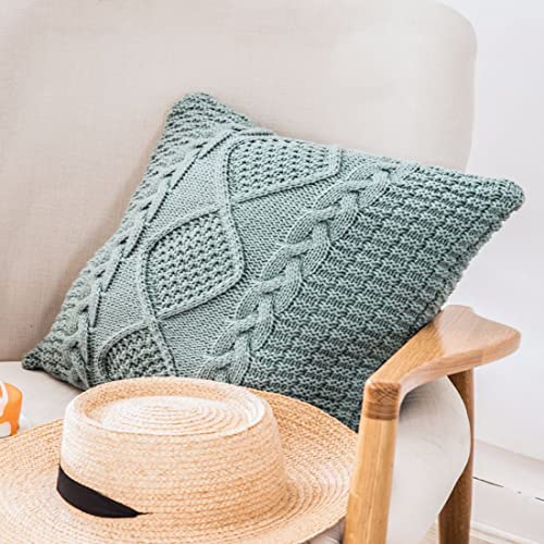ANDUUNI Decorative Knitted Throw Pillow Covers...