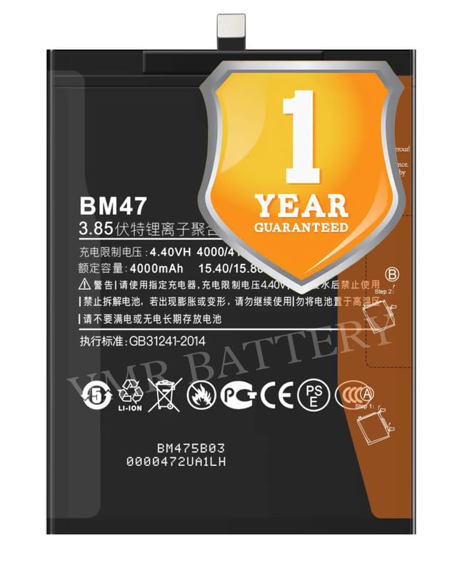 Image of Original BM47 Battery Compatible with Xiaomi Redmi 3 (2015816) | Redmi 3s (2016031) | Redmi 3X | Redmi 3 Pro | Redmi 3s Prime | Redmi 4 (4X) (2016060, 2016090, MAG138, MAE136) - 1 Year Warranty K7