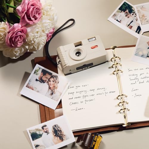 Praktica Cámara de película Reutilizable de 35 mm, Color Crema - imagen 5