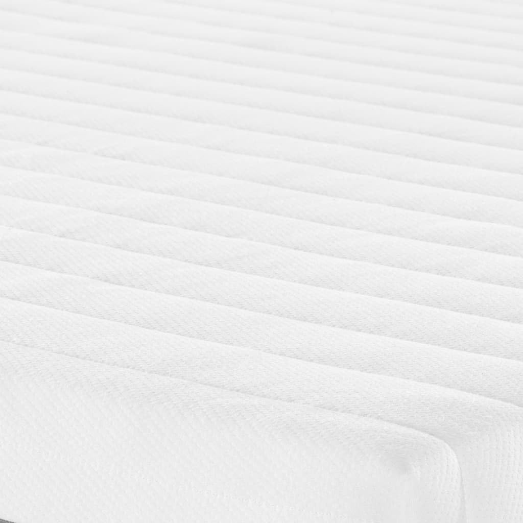 Materac piankowy, średnio miękki, 100 x 200 cm, oddychający, ergonomiczny, dwustronny, nadający się do prania, poszewka na kołdrę, wysokość 16 cm, do sypialni, łóżka dla gości, stelaża i