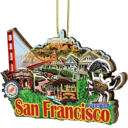 City-Souvenirs - Adorno navideño en 3D de San Francisco