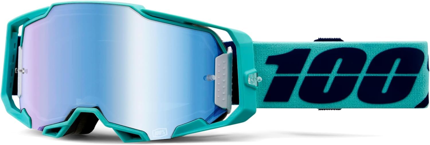 100 Percent Armega Crossbrille verspiegelt Mint-Grün/Schwarz Blau-Verspiegelt