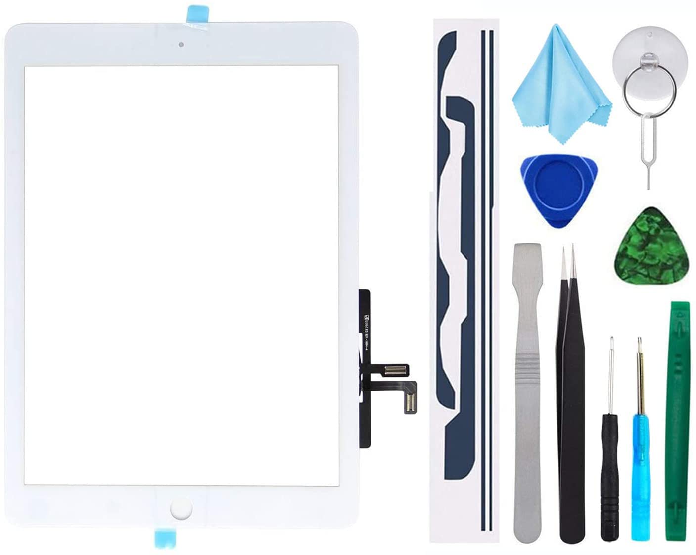 Amazon.co.jp: TPhaelay ホワイト タッチスクリーン 交換品Ipad 第5