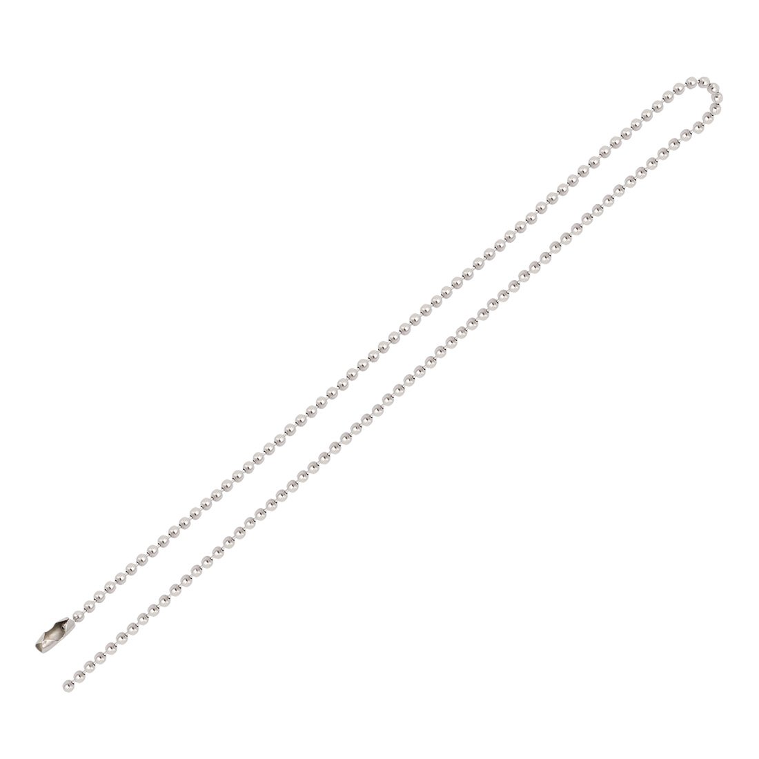 Aexit Metal Clasp Lighting fixtures and controls Ball Chain Keychain Silver Tone 2.4mm Dia 50cm Length