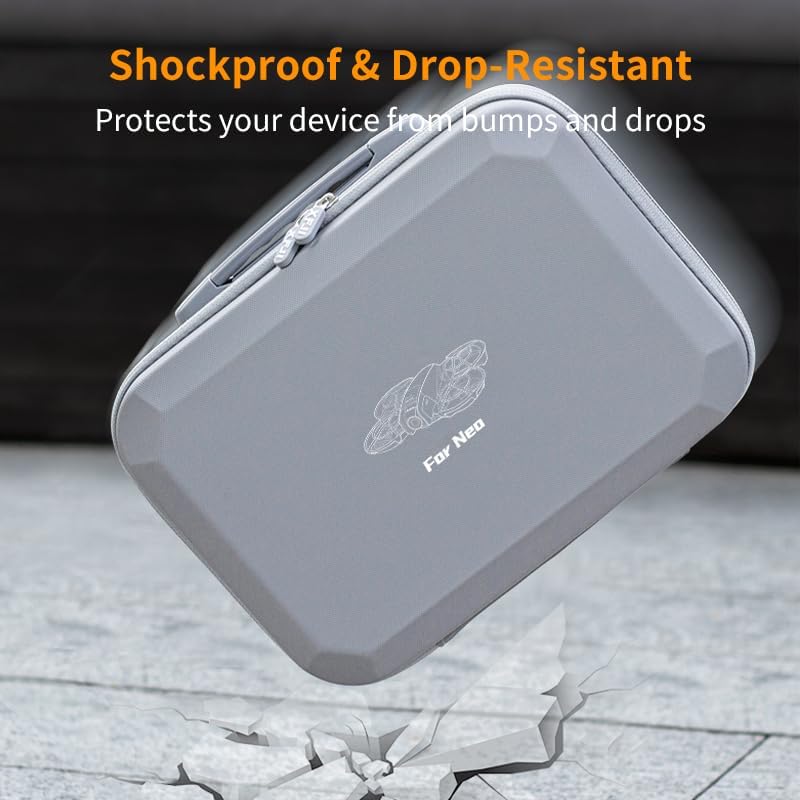 Carrying Case for DJI Neo, Portable Shoulder Bag Trave case for DJI Neo Drone, Fly More Combo, RC N3/N2 Remote Controller, battery,charger plug and Accessories (PU Leather Case Only) - Image 4