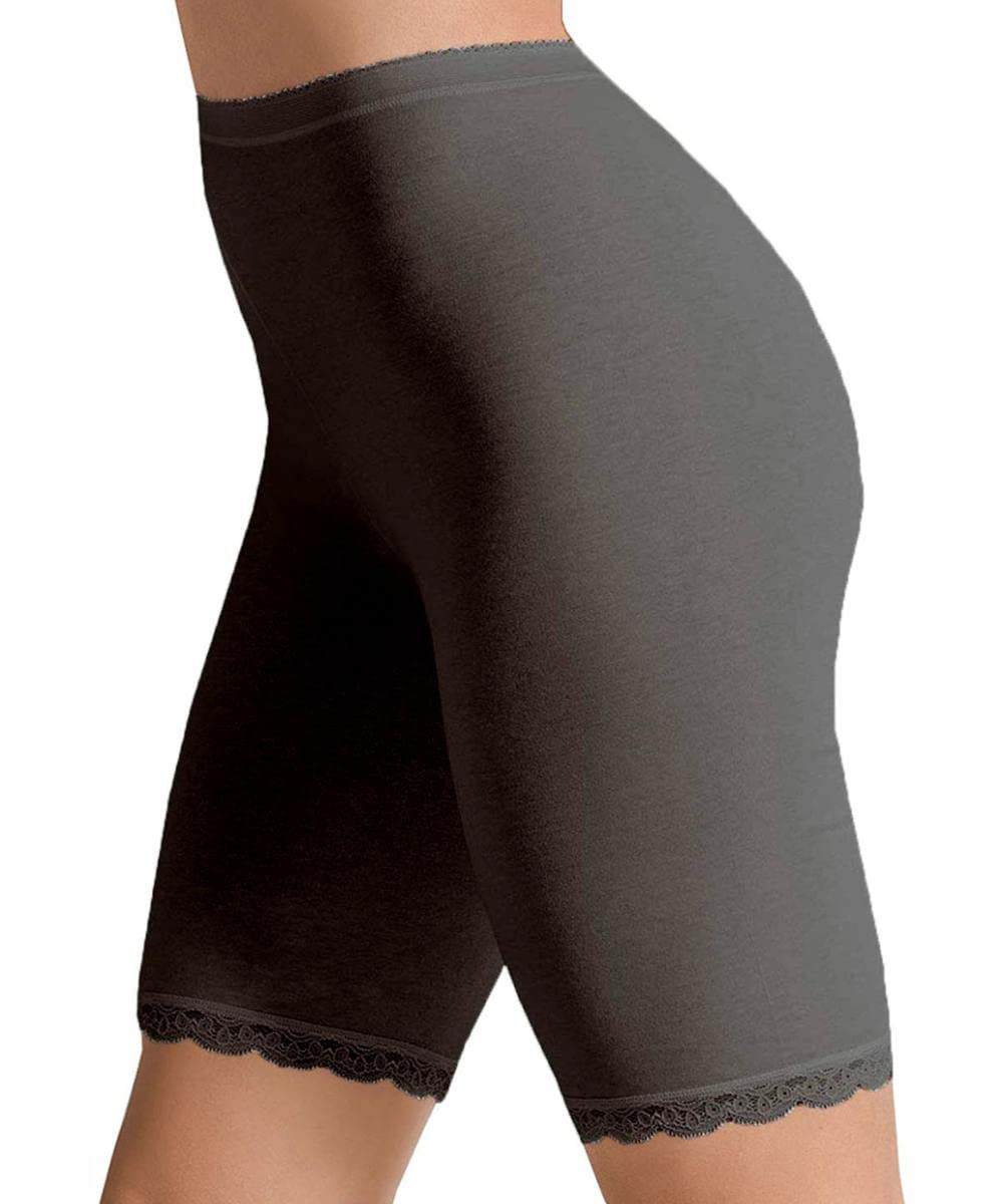 3 Mutandine Donna Gamba Lunga Taglia 12 Bianche 100% Cotone Made USA