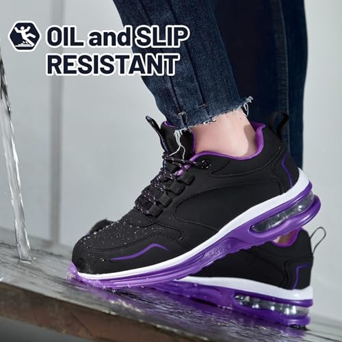 Waterproof Shoes for Women Wide Width Non Slip Sneakers for Work Chefs Food Service Water Resistant Walking Shoe Lightweight Slip Resistant Fashion Footwear for Nurse3