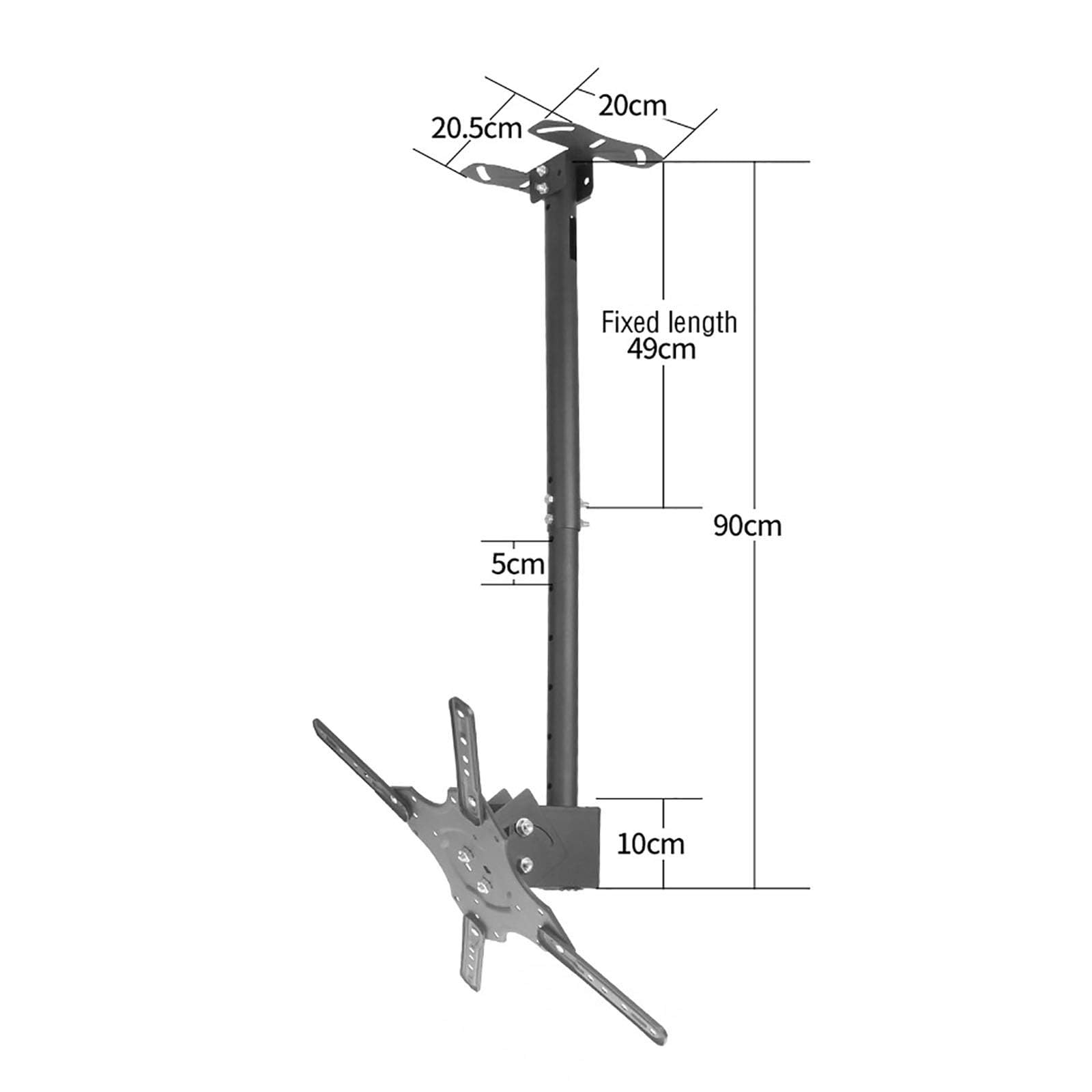 Staffa di montaggio a parete per TV LED da 32 a 55 pollici, inclinabile e girevole, supporto per TV fino a 45,4 kg, per Home Theater e configurazione di gioco