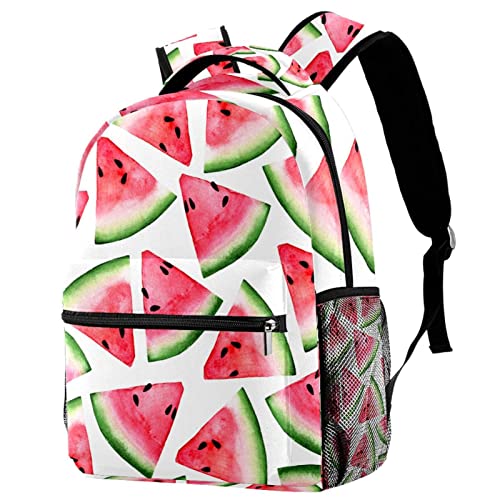 Sac à dos de voyage pastèque avec porte-bouteille filles garçons