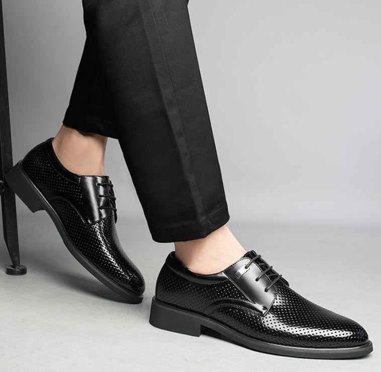 Mens Dress Lace-up Shoes Modern Classic Slip On Oxfords Formal Casual Business Wedding Work2