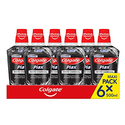 COLGATE Collutorio Plax Carbon+White Maxi Formato,...