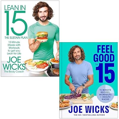 Lean in 15 The Sustain Plan & [Hardcover] Feel Good In 15 By Joe Wicks 2 Books Collection Set