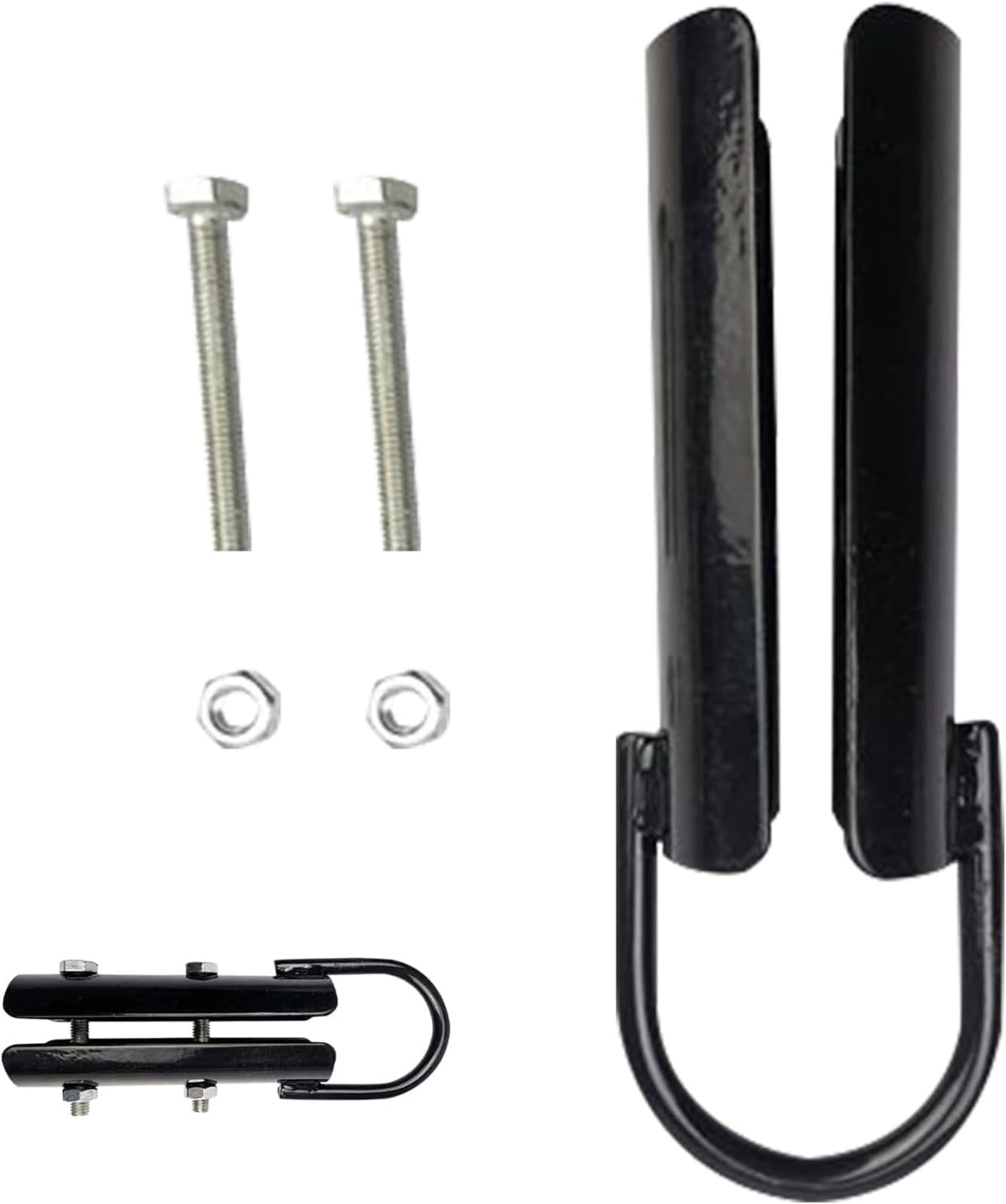 REHOOF Kletterseilklemme Metall Schwerlast Seilhalter zur Befestigung von Kletterseilen, Balkenklemme für Fitnessstudio Workout Rig, Seil Fixierung Zubehör für Krafttraining Sport 1.5 inches,2 pcs