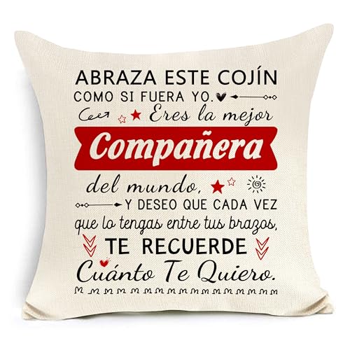 Regalo para un compañero de Trabajo Abraza Este cojín como si Fue...