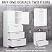 SISESOL 3 Drawer Lateral File Cabinet with Lock and Shelf,White Metal Filling Cabinet with Drawers and Shelf, Locking File Storage Cabinets with Doors and Shelves for Home,Office,Garage,School