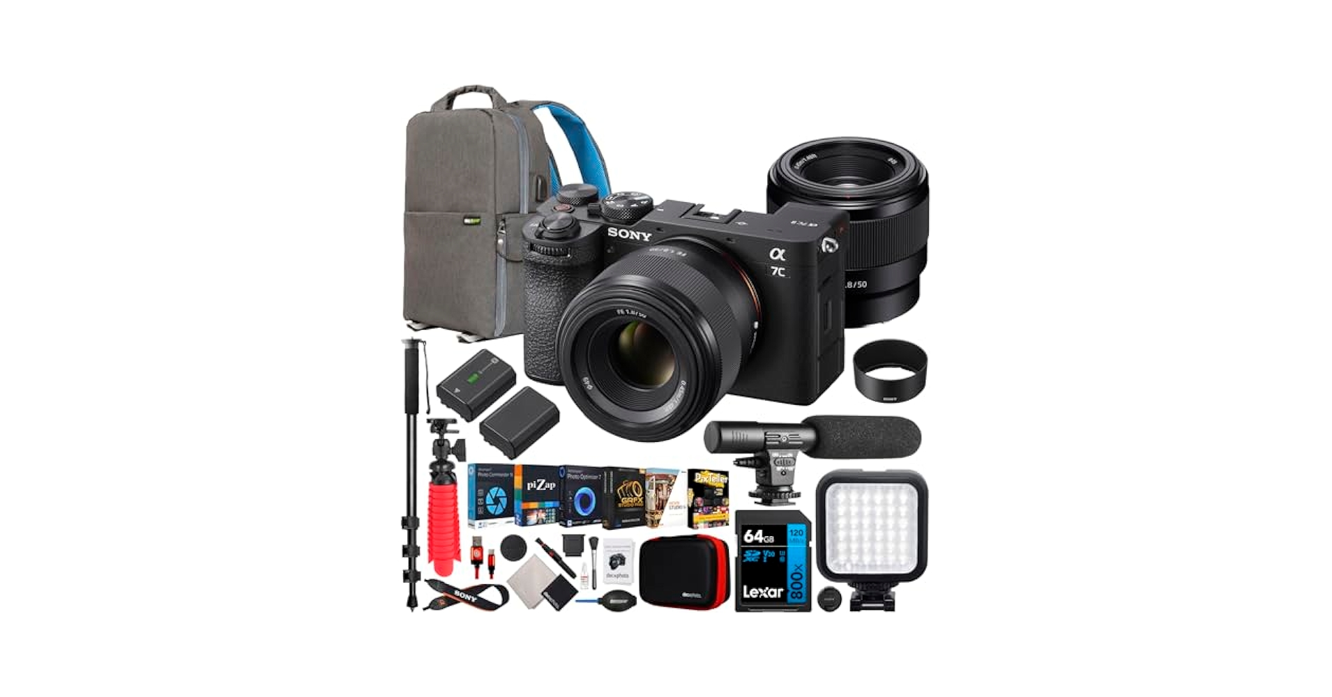 Amazon.com : Sony a7C II Full Frame Mirrorless Camera Body +