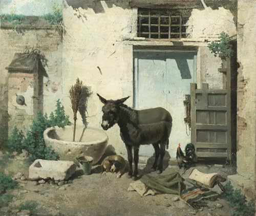 Pintura Lienzo Hospital de la Caridad de Rafael Romero Barros 60x90cm para Pared de Oficina