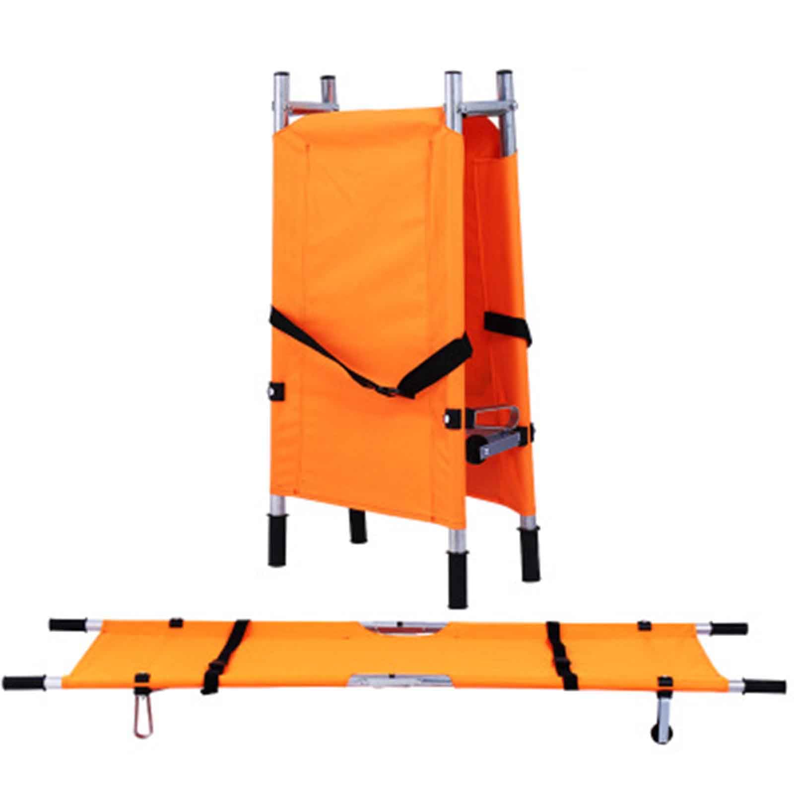 GHKryD stretcher, Capacity 330 Lb, for Hospitals, Sports Venues, Ambulances and Troops to Transport The Wounded and Sick(Orange)