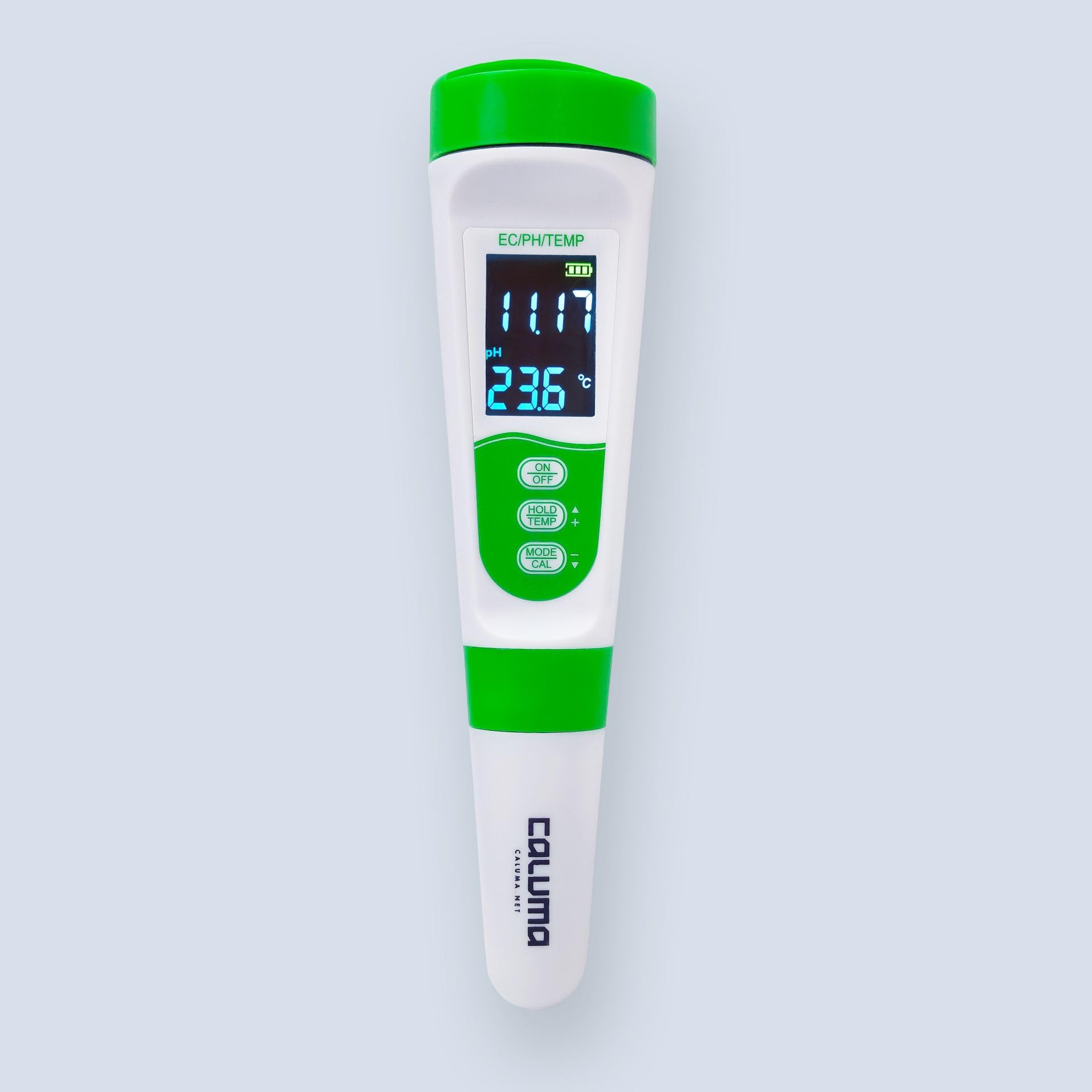 Caluma 3-in-1 Messgerät für pH-EC-Temp – Präzise Messung in Hydroponik und mehr