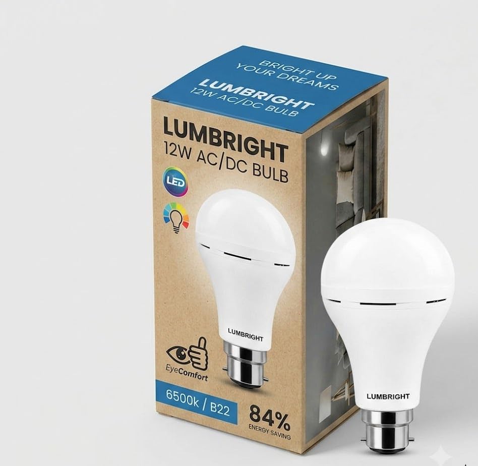 12W Rechargeable Emergency Inverter LED Bulb, B22 | Rechargeable, 4 Hours Backup, Ideal for Powercuts, Energy Efficient-image-38
