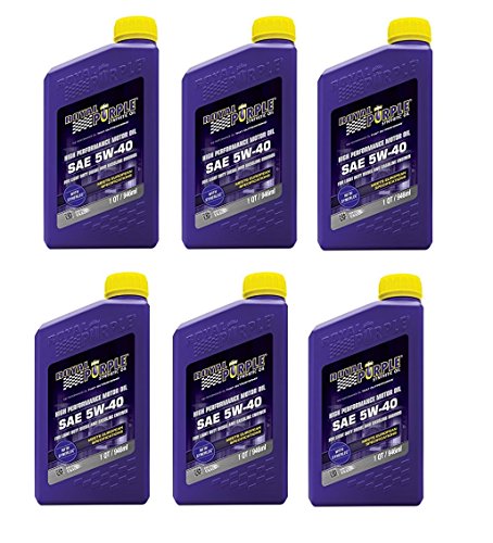 Aceite sintético para motor 5W40 Royal Purple 1 qt x6 miniatura 1