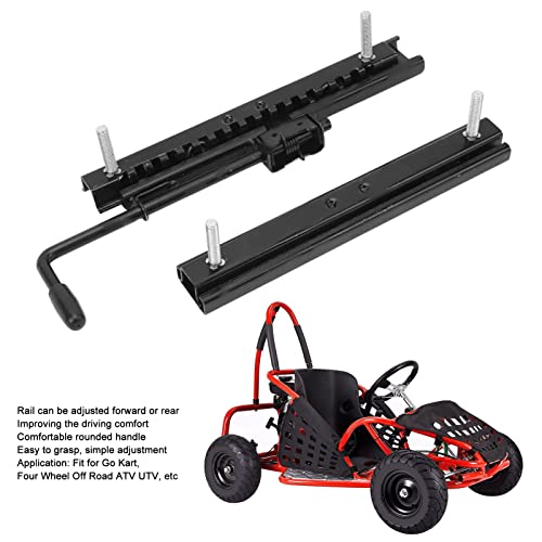Sitzgleitschienen, 2 STÜCKE Slider Starke Stärke, Verstellbar, Gleitfähig, Passend für Go Kart Allrad Offroad ATV UTV