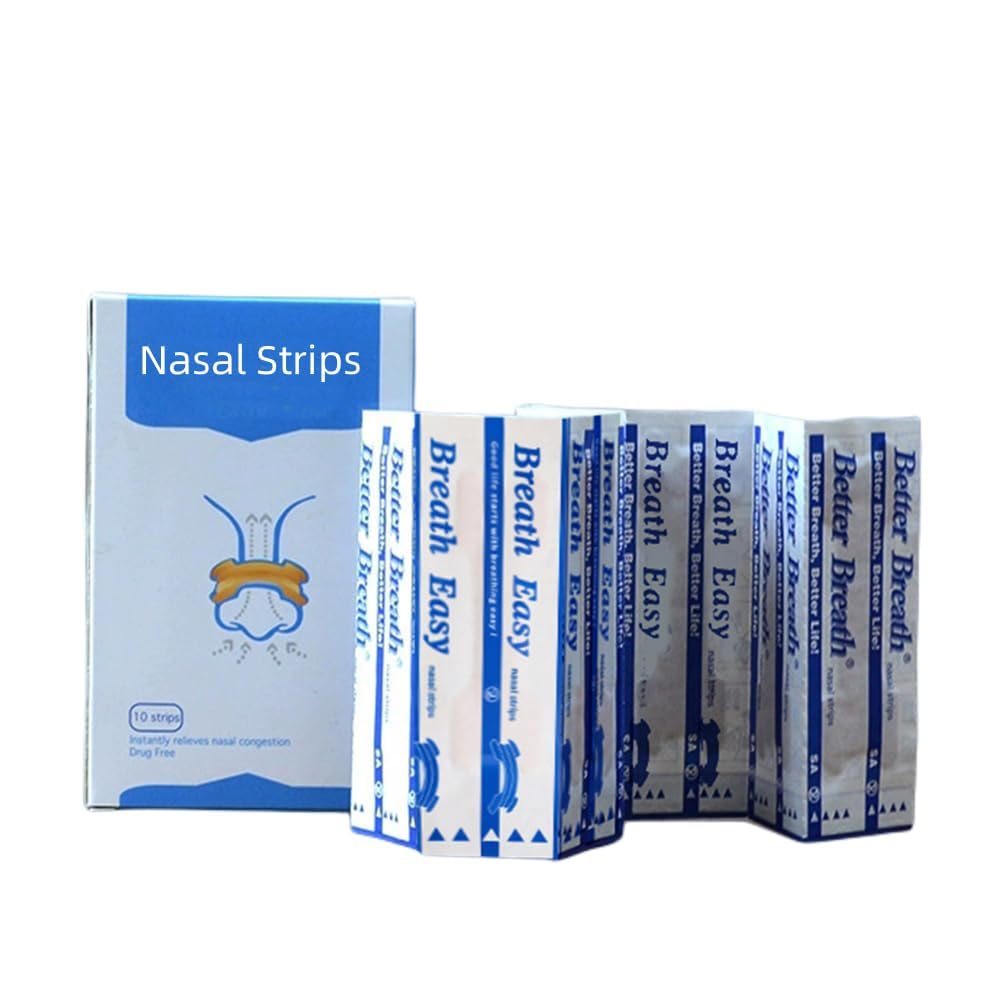Nasal Strips, Open Your Nose Breathe Better And Sleep Better, Nasal Strips To Reduce Snoring, Congestion From Colds And Allergies Anti Snoring Device Men & Women Improves Sleep- 10 Pcs