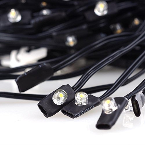 AMPERSAND SHOPS 8-Ft. / 9-Ft. 8-Rib Outdoor Patio Umbrella Solar-Powered LED String Lights (Warm White)