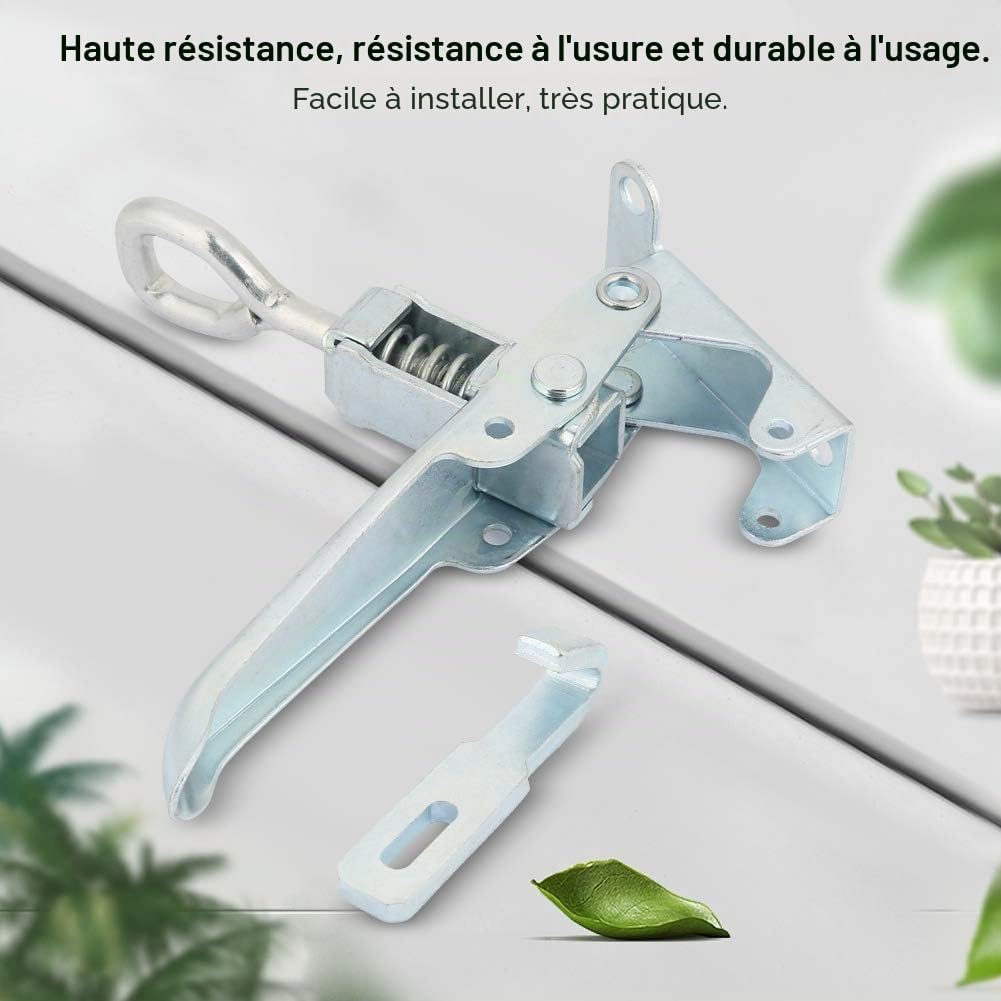 Akozon Loquet à Ressort Bascule Cadenas de Corps de Remorque de Verrouillable en Métal