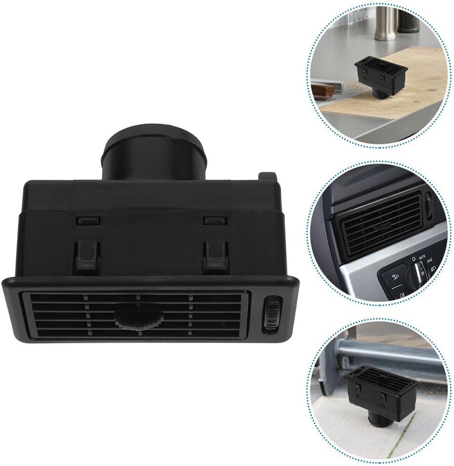 Luxshiny 2Pcs Car Air Conditioner Vent Adjustable Dashboard Air Vent with Defrost Function for Car RV ATV Truck Trailer