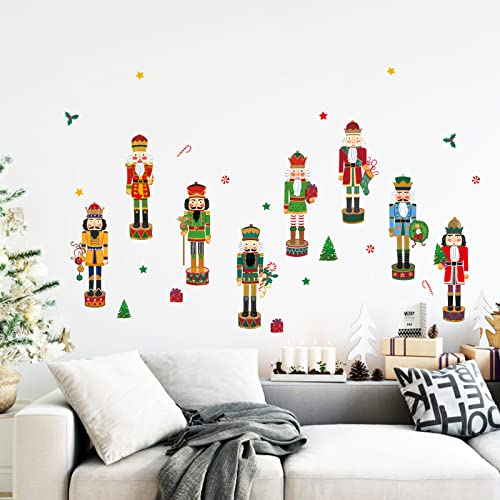 Wondever Vinilos Decorativos Navideños Nutcrackers Soldado miniatura 3