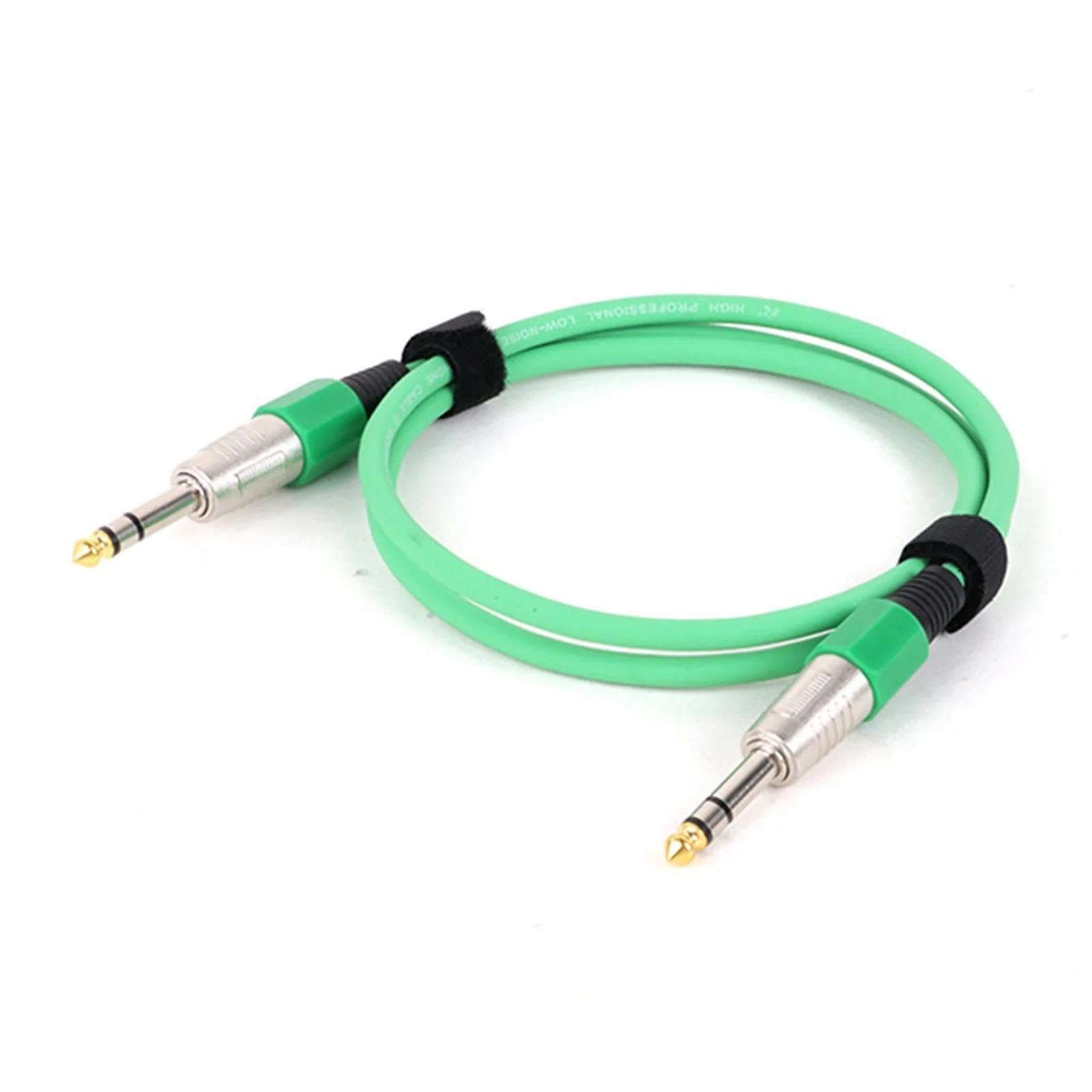 Instrumentenkabel 1PC 1/4 Zoll Gerades Instrumentenkabel Mono Professionelles Gitarrenkabel Für Gitarren-Bass-Verstärker-Tastatur(Green,8m)