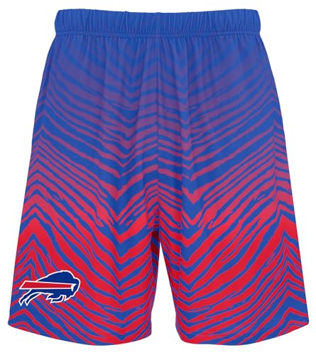 Zubaz NFL Men's Adult 7" Inseam Shorts in Vibrant Camo, Zebra, Confetti and Fade Styles (Small - 3XL)