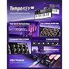 Synido 25 Key USB MIDI Keyboard Controller with 8 Drum Pads, Professional Mini Midi Keyboard with OLED Screen, Beat Maker Machine for Music Production, Black, TempoKey K25