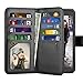Tekcoo Wallett Case for LG Stylo 3 / LG Stylo 3 Plus/LG Stylus 3 PU Leather Case, Luxury ID Cash Credit Cards Slots Holder Carrying Flip Folio Cover [Detachable Magnetic Hard Case] Kickstand -Black