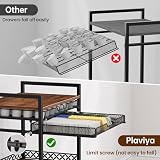 Plaviya Coffee Cart 5-Tier Coffee Station Bar Organizer for Hoom, Kitchen | 33"H Coffee Stand, Kcup Pod Holder, Lockable Casters, Space Saving, Multifunctional, Dining Room, Office, Rustic Brown