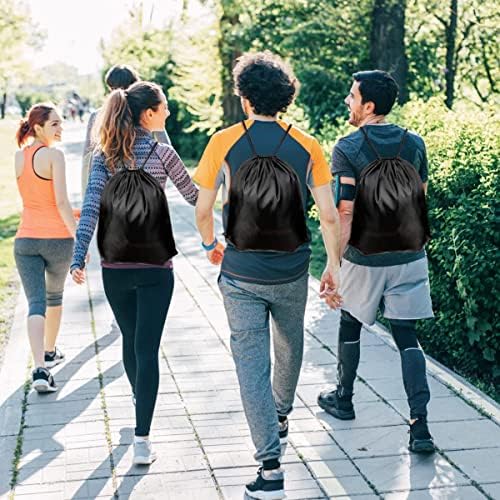 DDSHUN 6 Pack Drawstring Bags Drawstring Gym Bag Waterproof Running